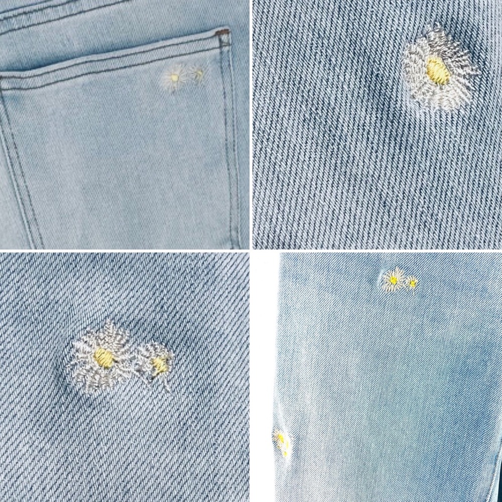 Lucky Brand Ava Mid Rise Crop Mini Boot with Floral Embroidery. Size 2 - Picture 8 of 14